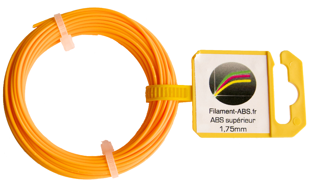 Anneau de 10m ABS orange fluo 1,75mm