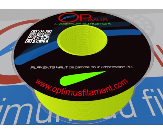 Filament ABS Optimus® Jaune Fluo (RAL 1026) - Le Meilleur Choix pour des Impressions 3D Vives et de Haute Qualité