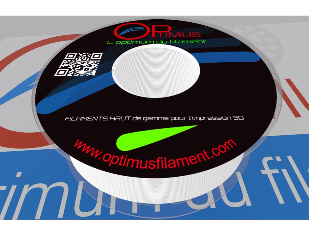 Filament ABS Optimus® blanc (RAL 9003) 1.75mm