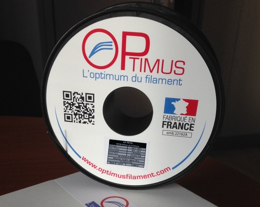 Filament PETg fibres de carbone OPtimus - Filament-ABS