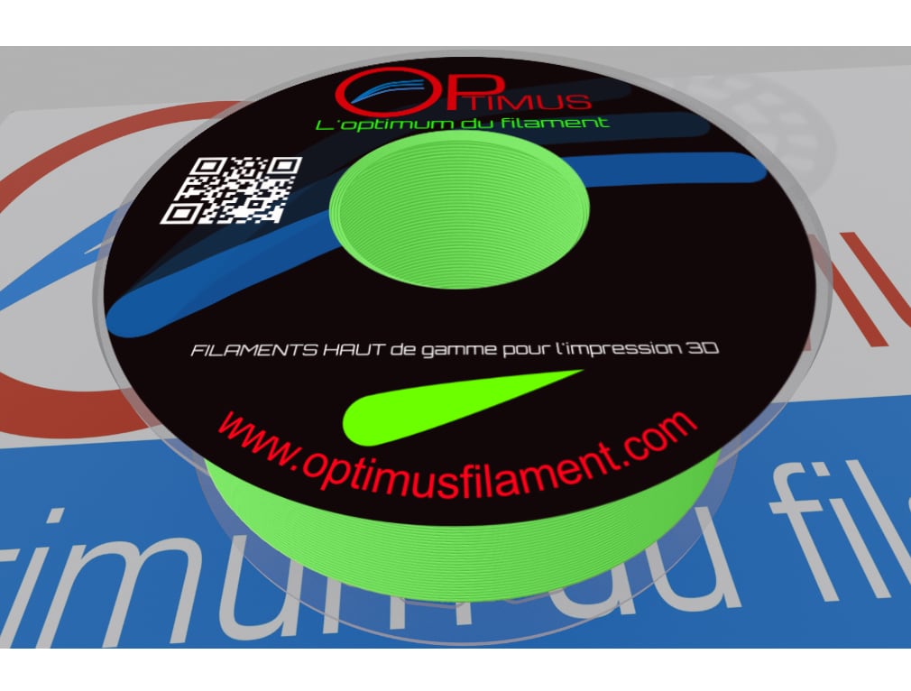 Filament PLA Vert Fluo OPtimus : un fil professionnel