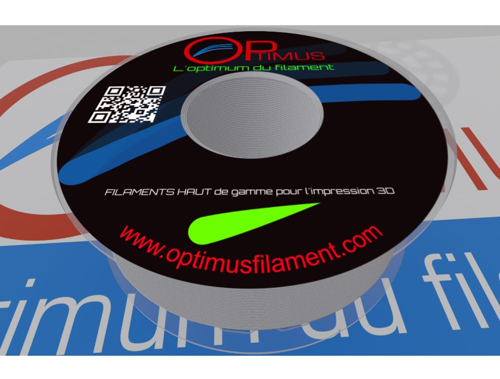 Filament PLA Optimus Aluminium gris