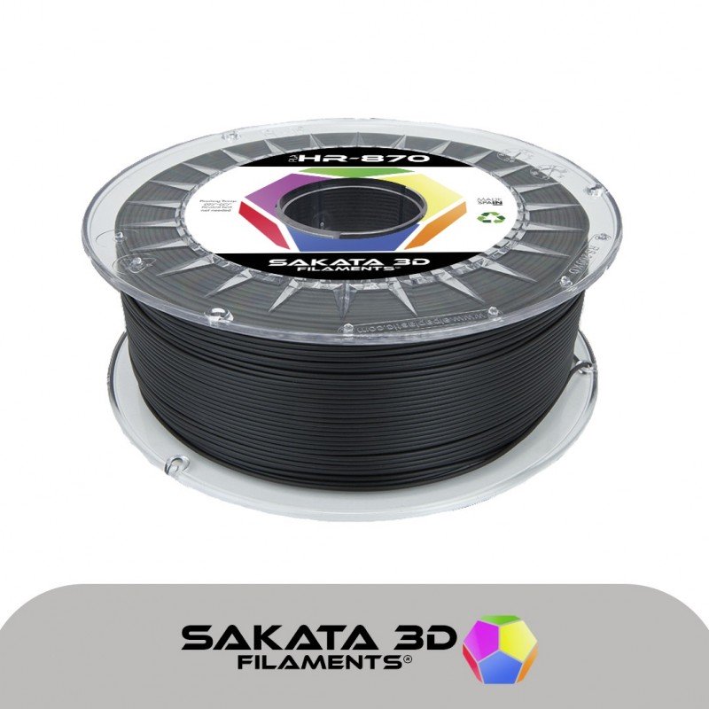 Filament pla ingeo 3d870 noir haute resistance