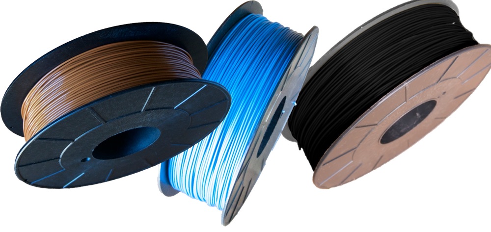 Pack filament PLA Optimus noir-brun-bleu