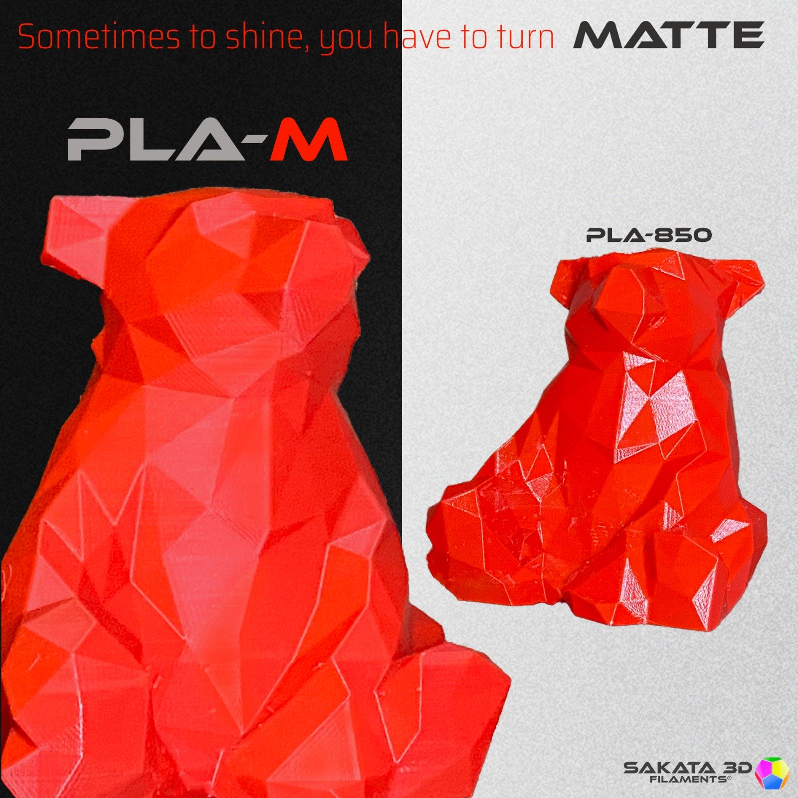 Le fameux filament PLA Mat de chez Sakata3D: le PLA-M