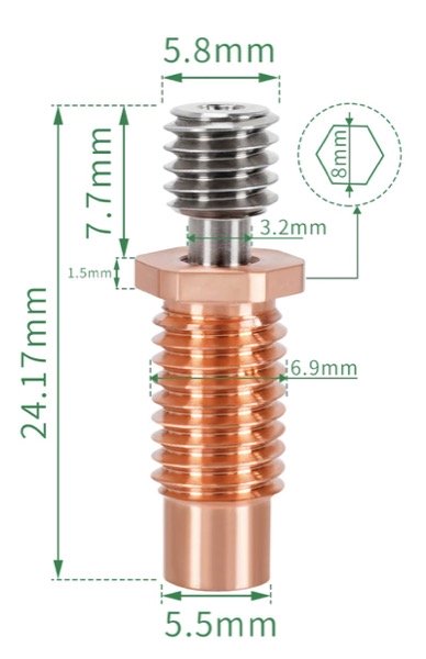 dimensions barrière thermique bi-métal