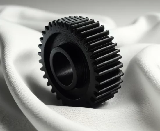 Un engrenage imprimé en 3D avec une imprimante 3D Stream MK3 Volumic et du filament PLA uDiamond