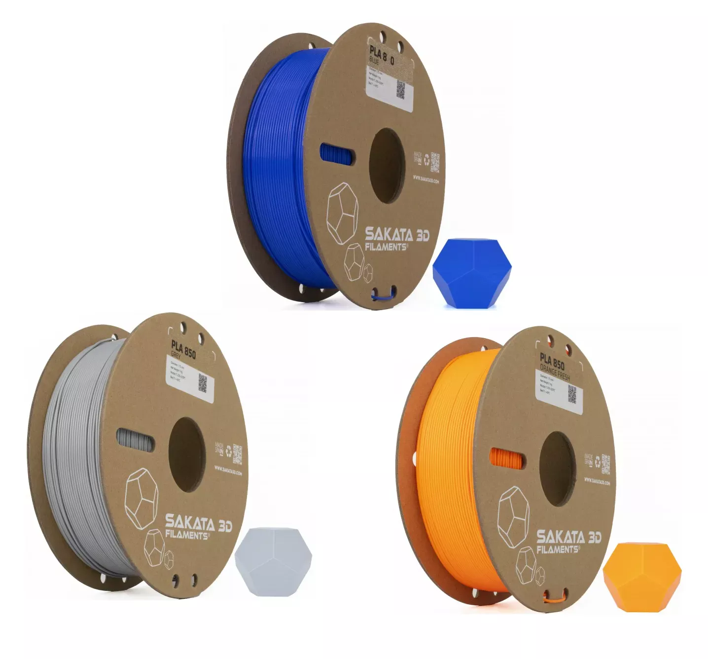 lot de 3 bobines de PLA 3d850