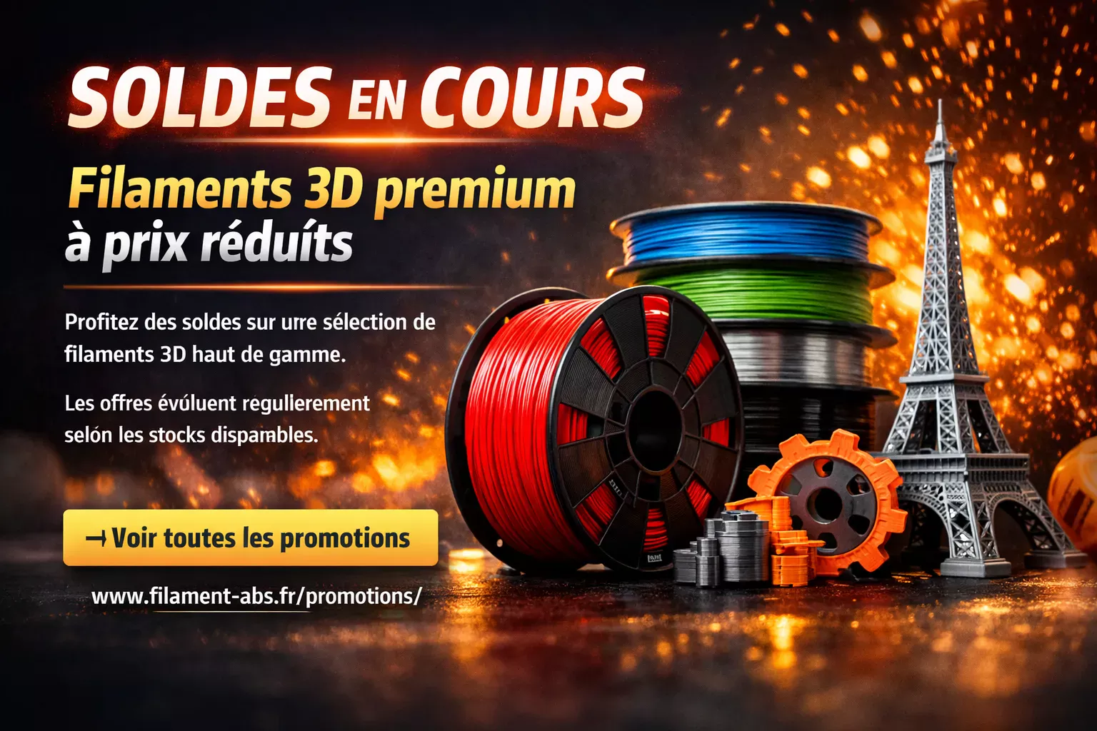 soldes filaments impression 3D