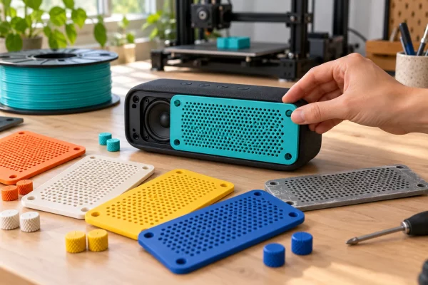 Panneaux et boutons interchangeables imprimés en PLA 3D850